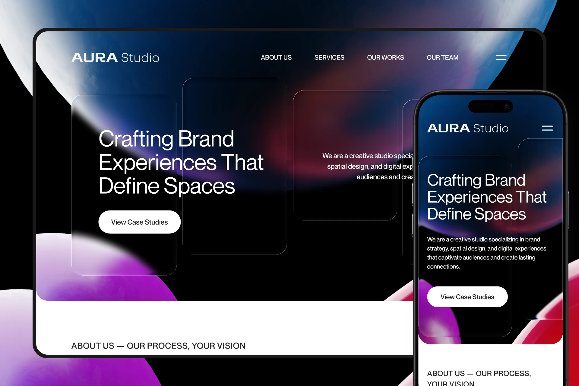 AURA Studio - Creative Agency Brand Identity and Web Design